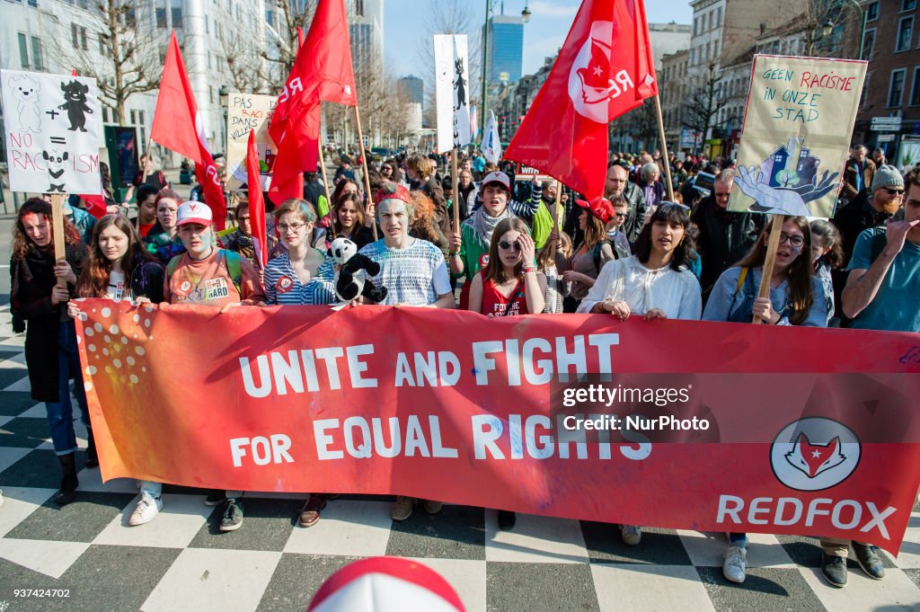 National demonstration against racism in Brussels