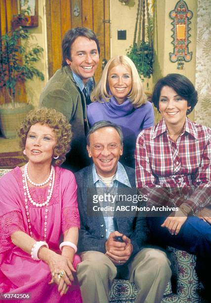 Cast gallery - Pilot - Season One - 3/15/77, Pictured, top row: John Ritter , Suzanne Somers and Joyce DeWitt played roommates and Audra Lindley and...