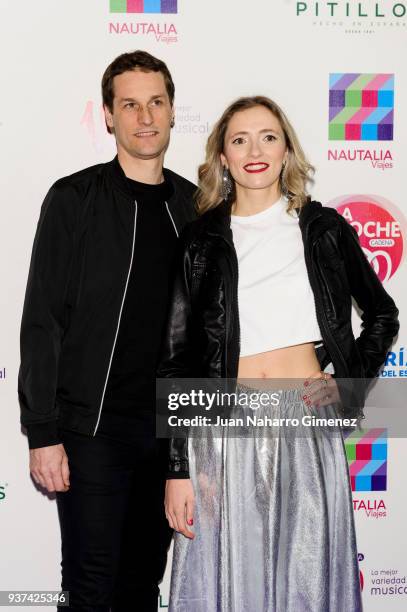 Reyko music band attend 'La Noche De Cadena 100' charity concert at WiZink Center on March 24, 2018 in Madrid, Spain.