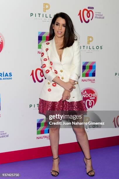 Singer Ruth Lorenzo attends 'La Noche De Cadena 100' charity concert at WiZink Center on March 24, 2018 in Madrid, Spain.