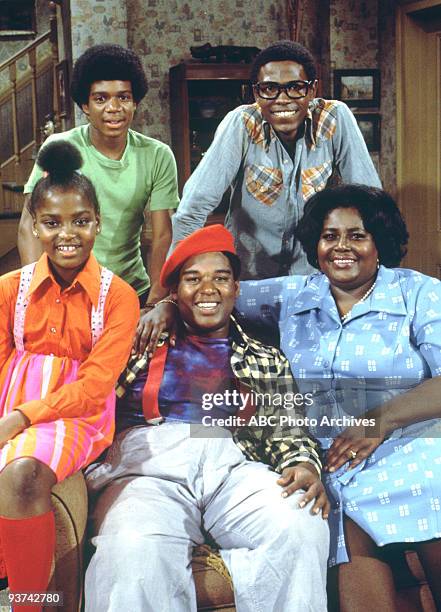 Pilot - Season One - 8/5/1976, Pictured, top row: Haywood Nelson , Ernest Thomas ; bottom row, left: Danielle Spencer , Fred Berry , Mabel King ,