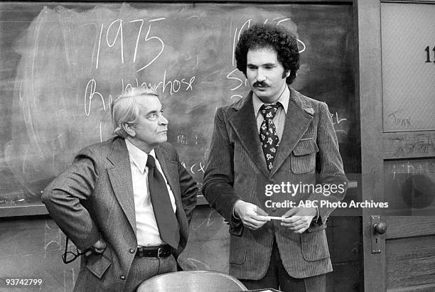 Pilot - 9/9/75, Gabe Kaplan played Gabe Kotter, the teacher of a class of delinquents called the Sweathogs at his former high school. Mr. Woodman was...