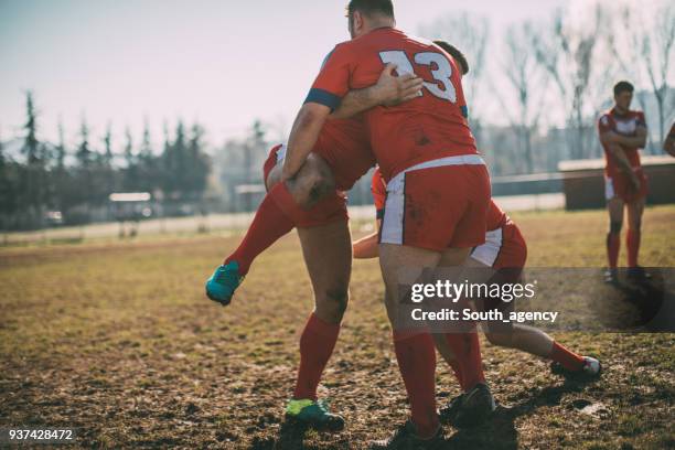 hard rugby team training - work hard play hard stock pictures, royalty-free photos & images