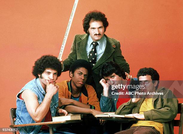 Pilot - Season One - 9/9/75, Gabe Kotter , a former Sweathog, returned to his Brooklyn high school to teach the new class of delinquents, from left:...