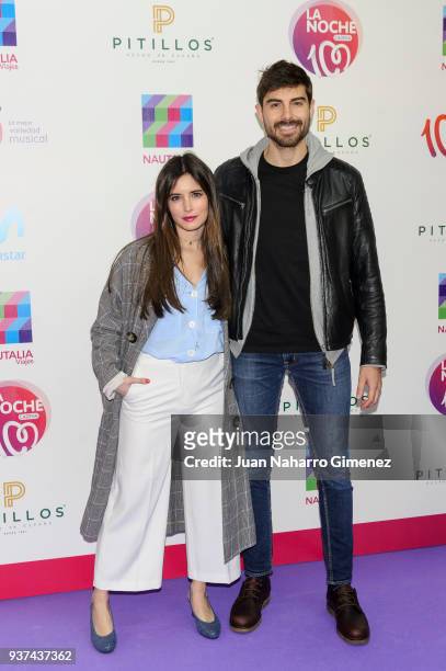 Influencers Paula Love and Fran Guzman attend 'La Noche De Cadena 100' charity concert at WiZink Center on March 24, 2018 in Madrid, Spain.