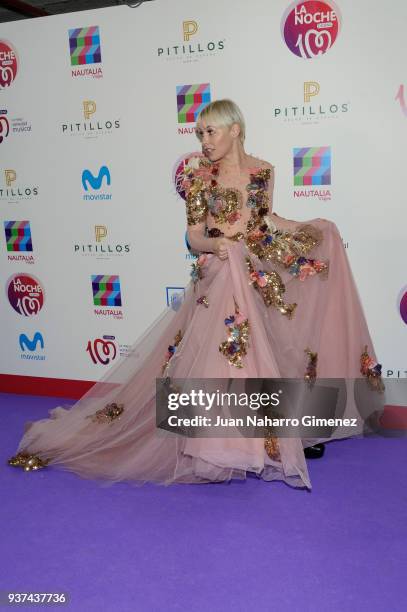 Soraya attends 'La Noche De Cadena 100' charity concert at WiZink Center on March 24, 2018 in Madrid, Spain.