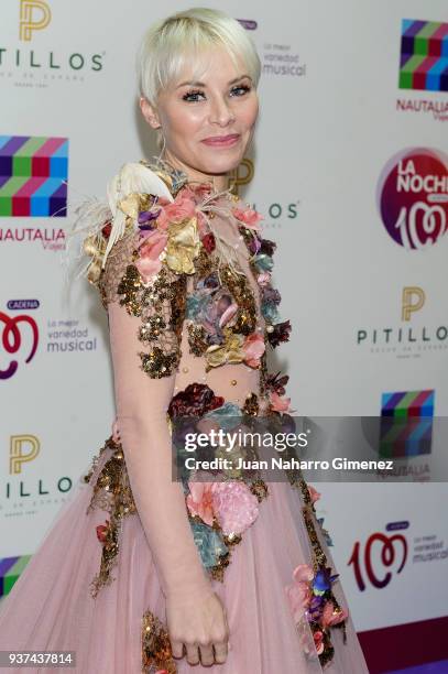 Soraya attends 'La Noche De Cadena 100' charity concert at WiZink Center on March 24, 2018 in Madrid, Spain.