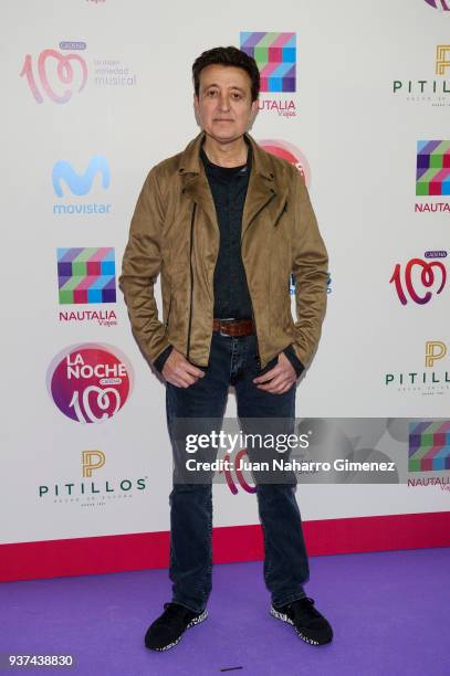 Spanish singer Manolo Garcia attends 'La Noche De Cadena 100' charity concert at WiZink Center on March 24, 2018 in Madrid, Spain.