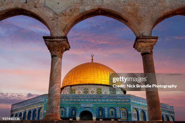 al-aqsa mosque, jerusalem, israel - jerusalem stockfoto's en -beelden