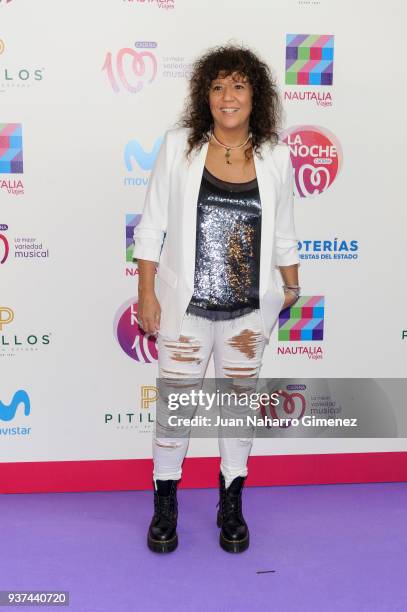 Rosana attends 'La Noche De Cadena 100' charity concert at WiZink Center on March 24, 2018 in Madrid, Spain.