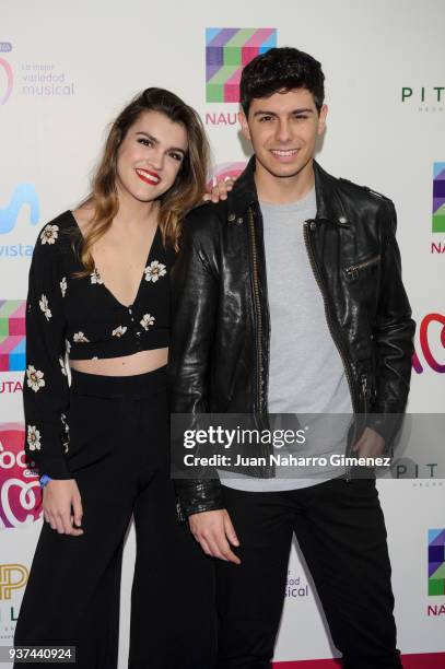 Amaia and Alfred attends 'La Noche De Cadena 100' charity concert at WiZink Center on March 24, 2018 in Madrid, Spain.