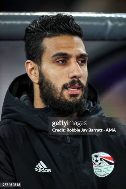 Ahmed El Shenawy of Egypt during the International Friendly match between Portugal and Egypt at Stadion Letzigrund on March 23, 2018 in Zurich,...