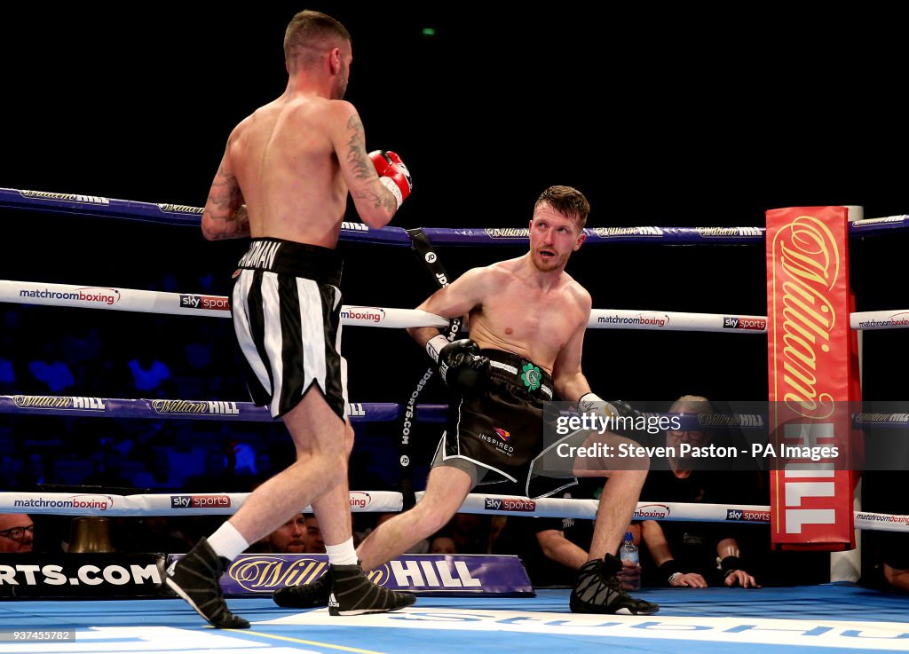 London O2 Boxing Lewis Ritson against Scott Cardle in the British Lightweight... News ...
