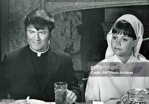 The Not So Great Imposter" - Season Three - 10/29/69, A hotshot reporter came to the convent to write a big story about a flying nun. Larry Storch...