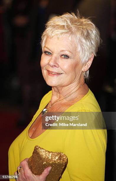 Dame Judi Dench attends the World Premiere of Nine at the Odeon Leicester Square on December 03, 2009 in London, England.