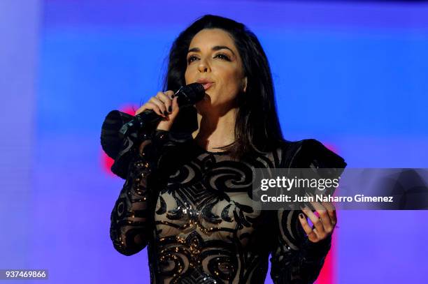 Ruth Lorenzo performs during 'La Noche De Cadena 100' charity concert at WiZink Center on March 24, 2018 in Madrid, Spain.
