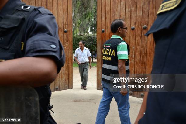 Attorney's office and police authorities raid a house owned by former Peruvian President Pedro Pablo Kuczynski as part of a money laundering probe,...