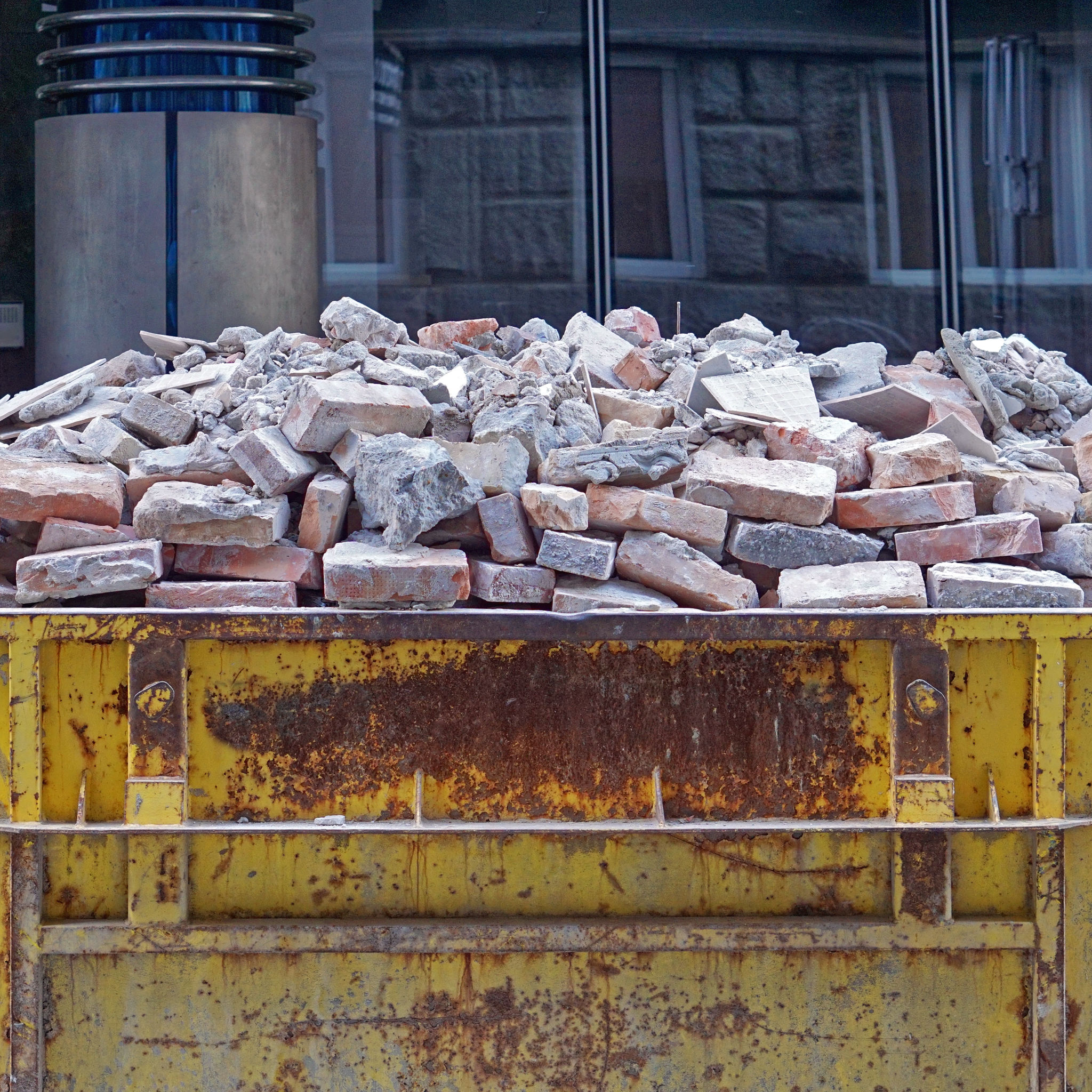 loading dumpster