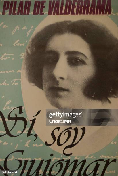 Cover of the book 'Si, soy Guiomar' by Pilar de Valderrama in the House-Museum of the author Antonio Machado, Segovia , Autonomous Community of...