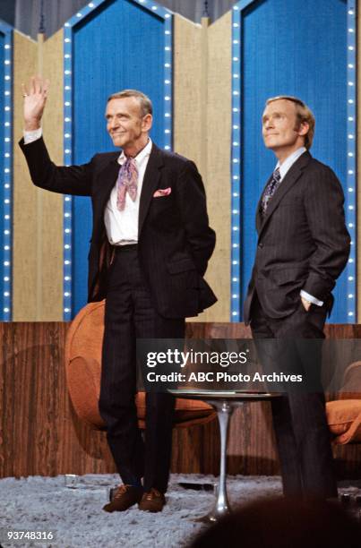 Fred Astaire chatted with host Dick Cavett.,