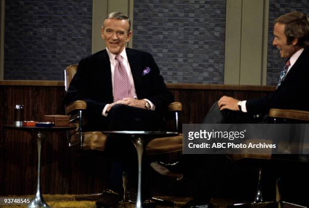 Fred Astaire chatted with host Dick Cavett.,