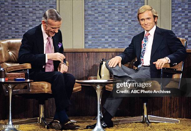 Fred Astaire chatted with host Dick Cavett.,