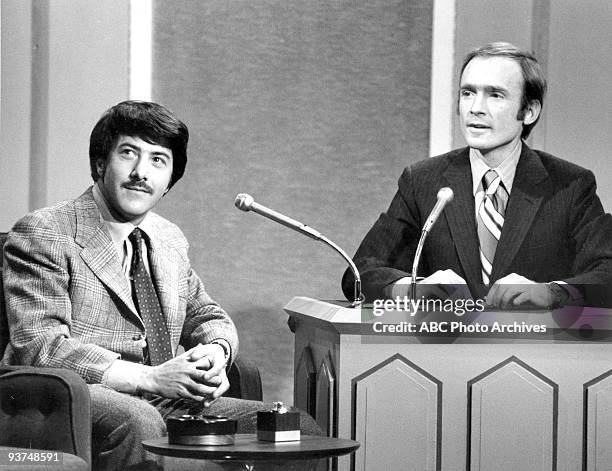 Dustin Hoffman chatted with host Dick Cavett.,