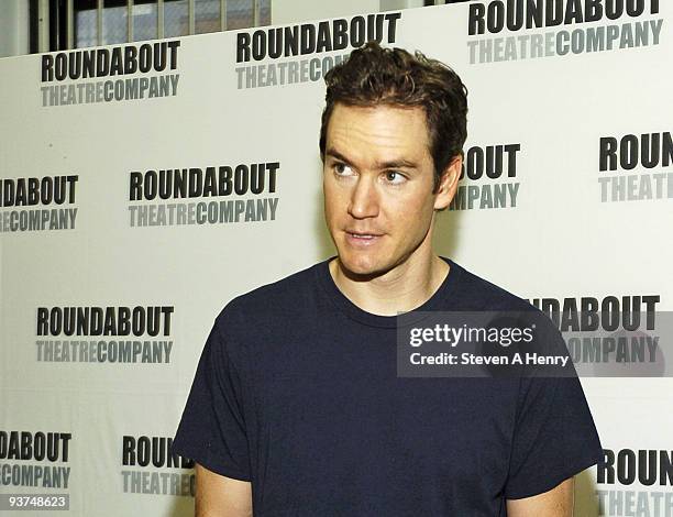 Actor Mark-Paul Gosselaar attends "The Understudy" & "Ordinary Days" Broadway photo call on September 11, 2009 in New York City.