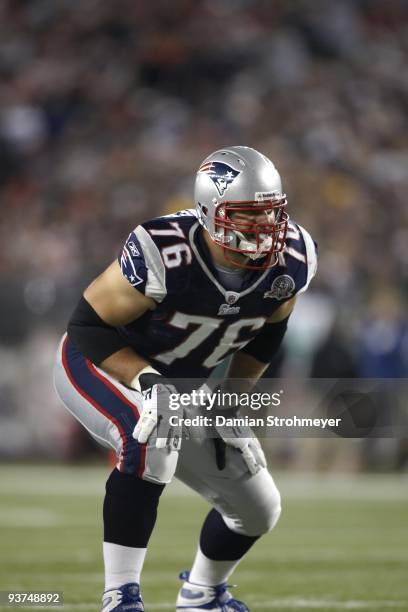 New England Patriots Sebastian Vollmer during game vs New York Jets. Foxboro, MA CREDIT: Damian Strohmeyer