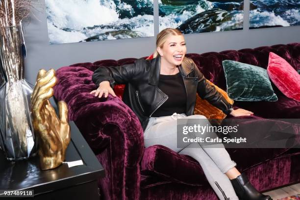 Olivia Buckland shopping for her new home with Alex Bowen in Arighi Bianchi ahead of their wedding on March 24, 2018 in Macclesfield, England.