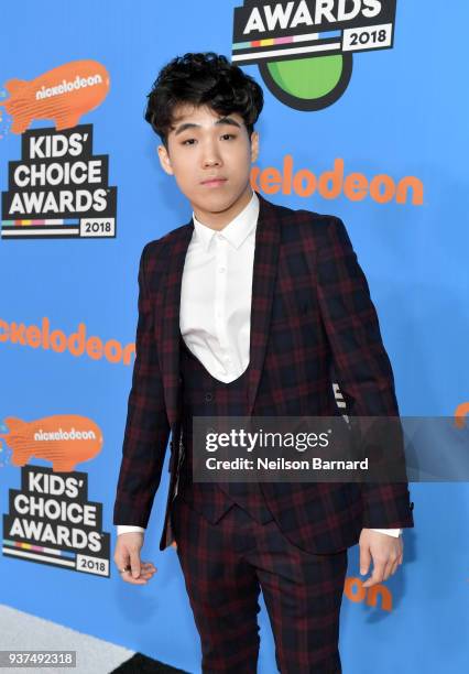 Lance Lim attends Nickelodeon's 2018 Kids' Choice Awards at The Forum on March 24, 2018 in Inglewood, California.