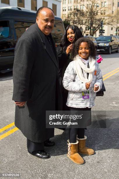 Martin Luther King III and Yolanda Renee King attend the March For Our Lives on March 24, 2018 in Washington City.