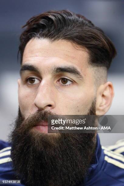 Jimmy Durmaz of Sweden during the International Friendly match between Sweden and Chile at Friends arena on March 24, 2018 in Solna, Sweden.