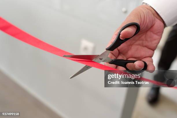 Red Ribbon Cutter 1,350 Red Ribbon Cutting Stock Photos, High-Res Pictures, and Images ...