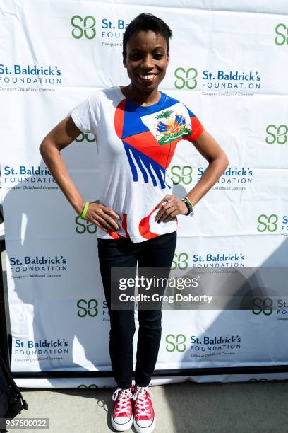 Actress Angelique Bates attends the St. Baldrick's Foundation Celebrity Event on March 24, 2018 in North Hollywood, California.
