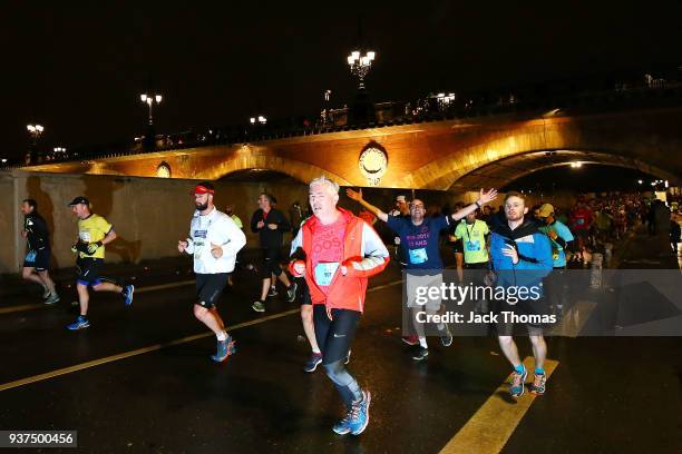 Athletes compete during Marathon de Bordeaux Metropole 2018on March 24, 2018 in Bordeaux, France.