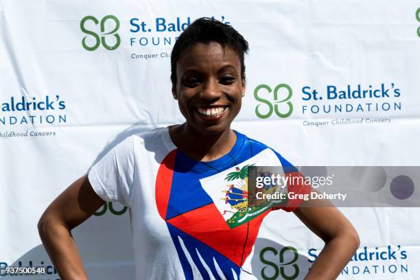 Actress Angelique Bates attends the St. Baldrick's Foundation Celebrity Event on March 24, 2018 in North Hollywood, California.