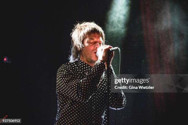 British singer Phil Campbell of The Temperance Movement performs live on stage during a concert at the Lido on March 24, 2018 in Berlin, Germany.