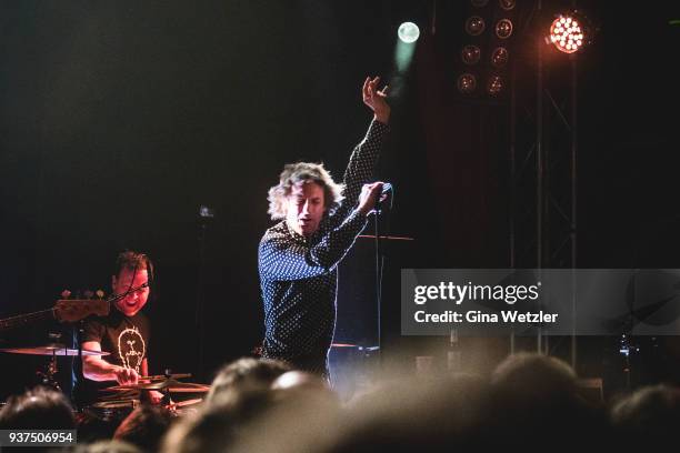 British singer Phil Campbell of The Temperance Movement performs live on stage during a concert at the Lido on March 24, 2018 in Berlin, Germany.