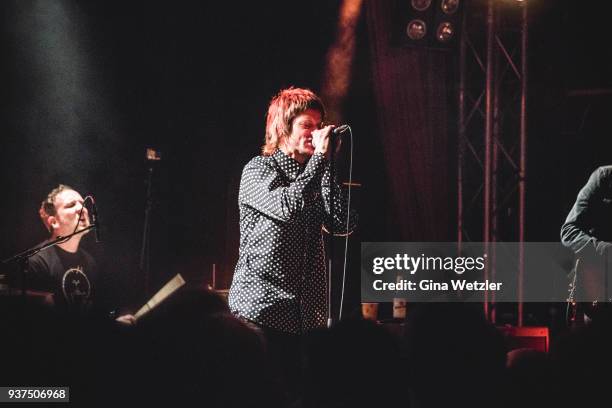 British singer Phil Campbell of The Temperance Movement performs live on stage during a concert at the Lido on March 24, 2018 in Berlin, Germany.