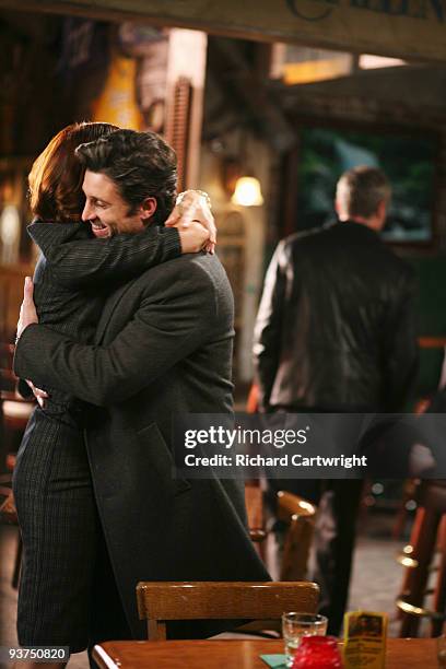 Before and After" - Addison, Naomi and Sam rush the ailing Archer to Seattle Grace and reunite with old friends Derek and Mark to help save his life;...