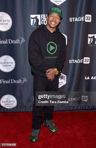 Actor Allen Maldonado attends Film Con Hollywood at Los Angeles Convention Center on March 24, 2018 in Los Angeles, California.
