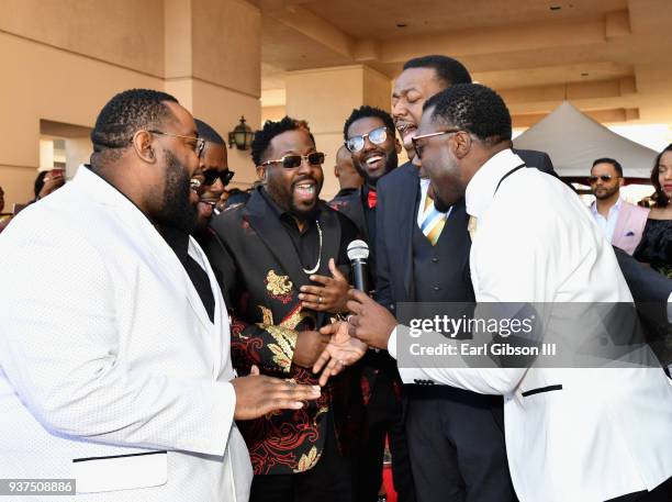 Nominees Men of God's Heart attends the 33rd annual Stellar Gospel Music Awards at the Orleans Arena on March 24, 2018 in Las Vegas, Nevada.