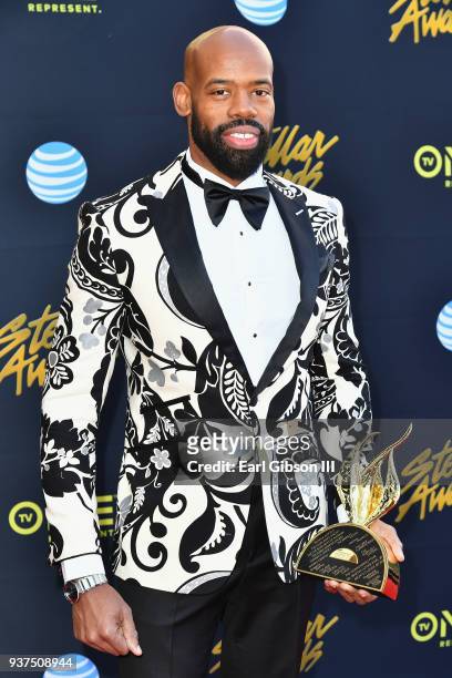 Derek Blanks attends the 33rd annual Stellar Gospel Music Awards at the Orleans Arena on March 24, 2018 in Las Vegas, Nevada.