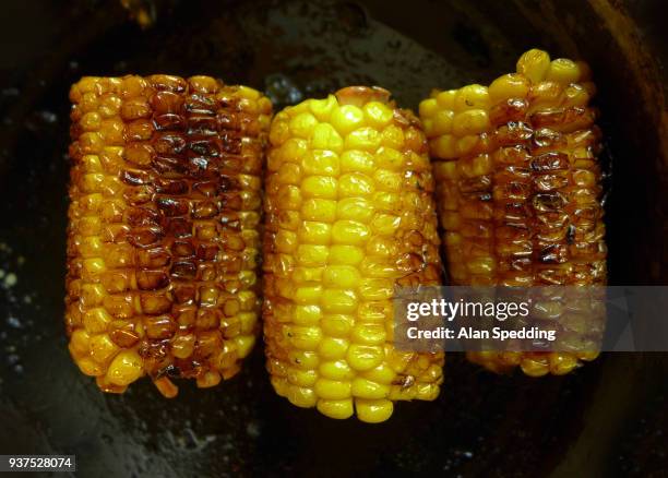 sweetcorn - flat leaf parsley stock pictures, royalty-free photos & images