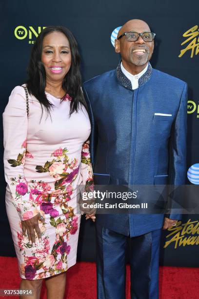 Bishop Paul Gorman and guest attend the 33rd annual Stellar Gospel Music Awards at the Orleans Arena on March 24, 2018 in Las Vegas, Nevada.