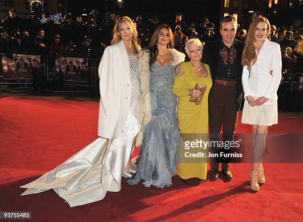 Kate Hudson, Penelope Cruz, Dame Judi Dench, Daniel Day Lewis and Nicole Kidman attend the "Nine" world film premiere at the Odeon Leicester Square...