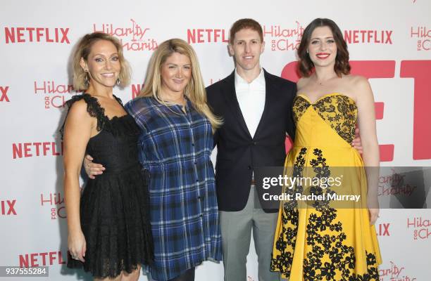 Board Members Tum Cohl, Allison Statter, Daniel Miller and Lauren Miller attends Seth Rogen's Hilarity For Charity at Hollywood Palladium on March...