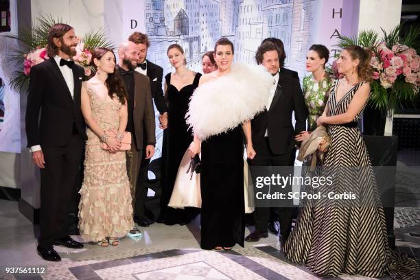 John Nollet, Guests, Pierre Casiraghi, Beatrice Casiraghi, Princess Alexandra of Hanover, Charlotte Casiraghi, Dimitri Rassam, a guest, Juliette...