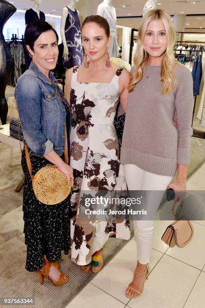 Cassydy Berliner, Caitlyn Chase and Jen Wilson attend Lafayette 148 New York #WomenArtists Event on March 24, 2018 at Nordstrom South Coast Plaza in...